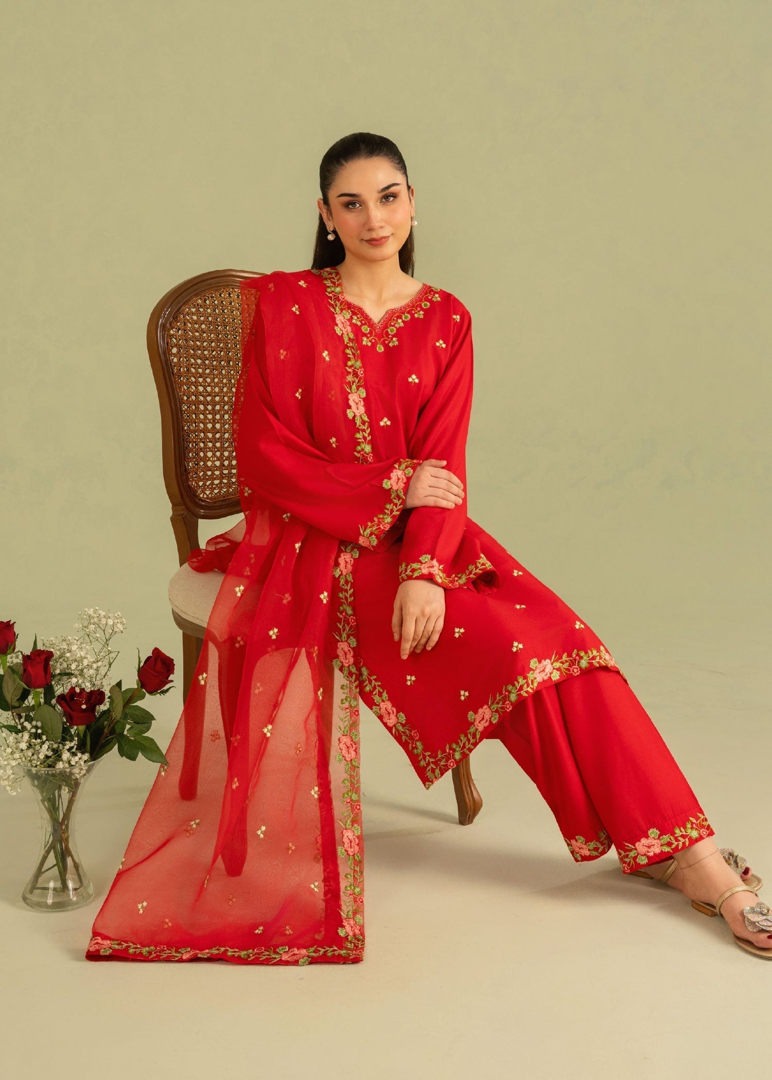 Chaudhary Arts Nehal Embroidered Women 3pcs