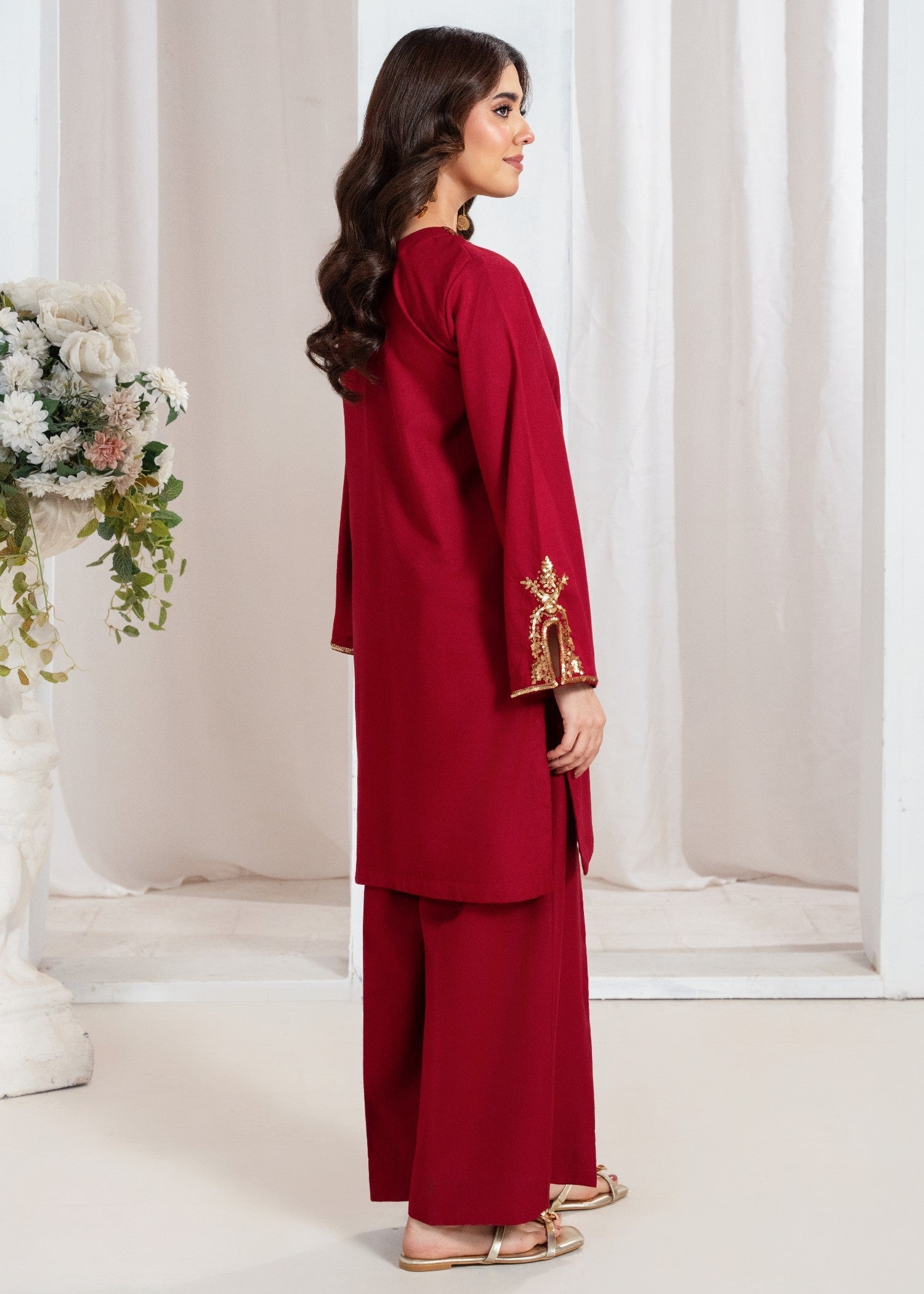 Sahibas By Mirza Dosh Maroon Women 2pcs