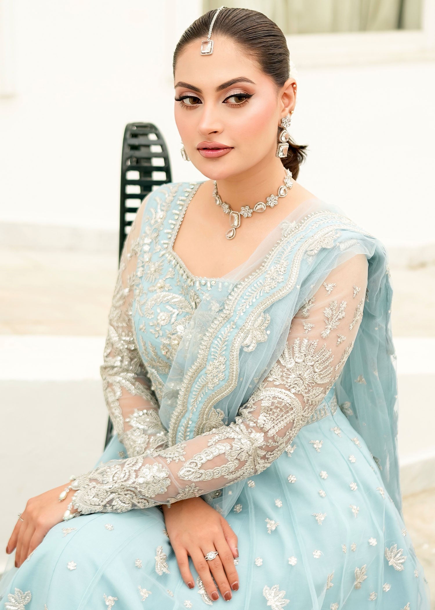 Rang-e-Haya Fiora (Ice Blue) Women 3pcs