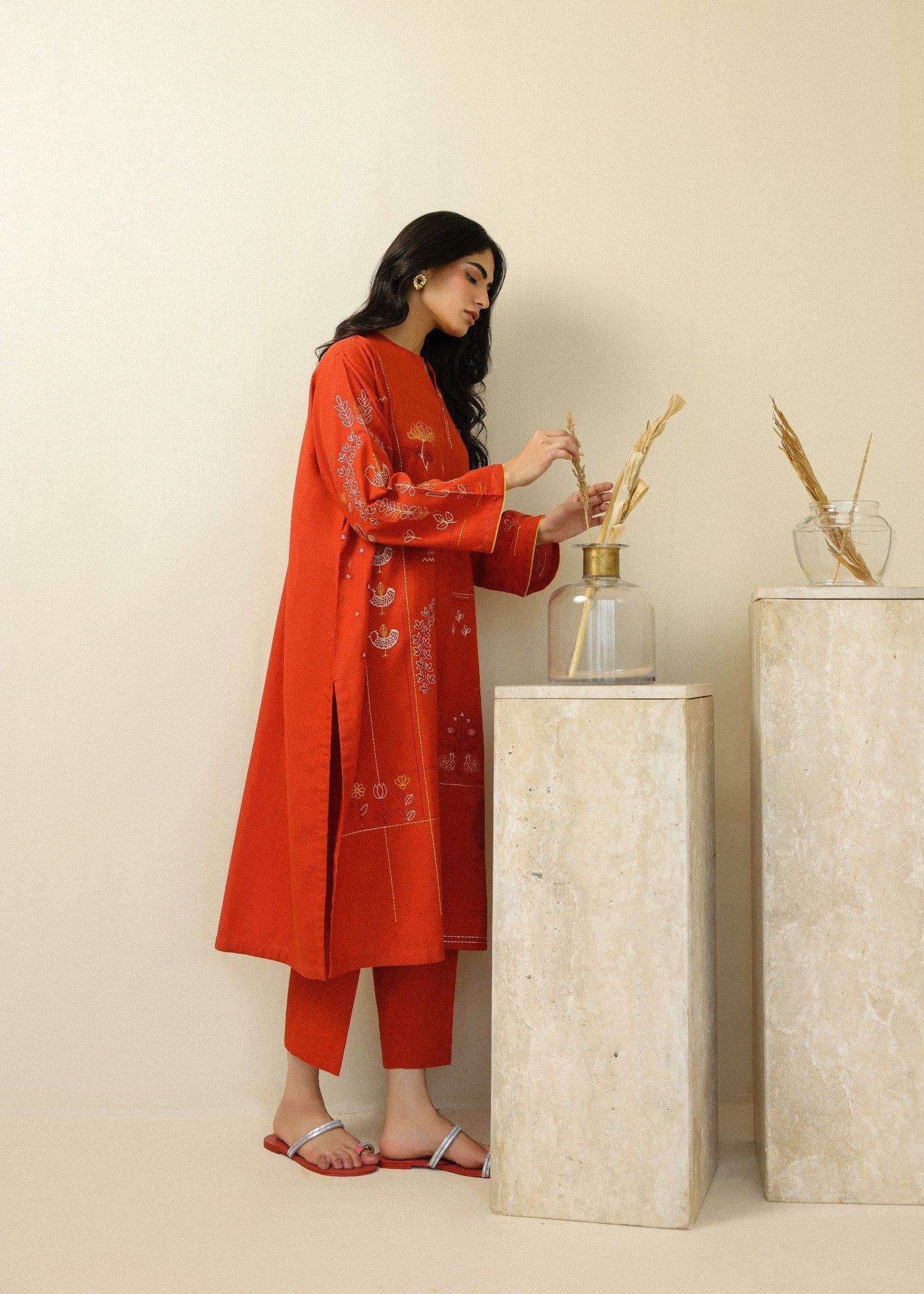 Sahar Burnt Citrus Women 2pcs