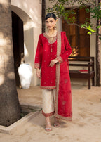 Diara Couture KANEEZ DF 46 RED Women 3pcs