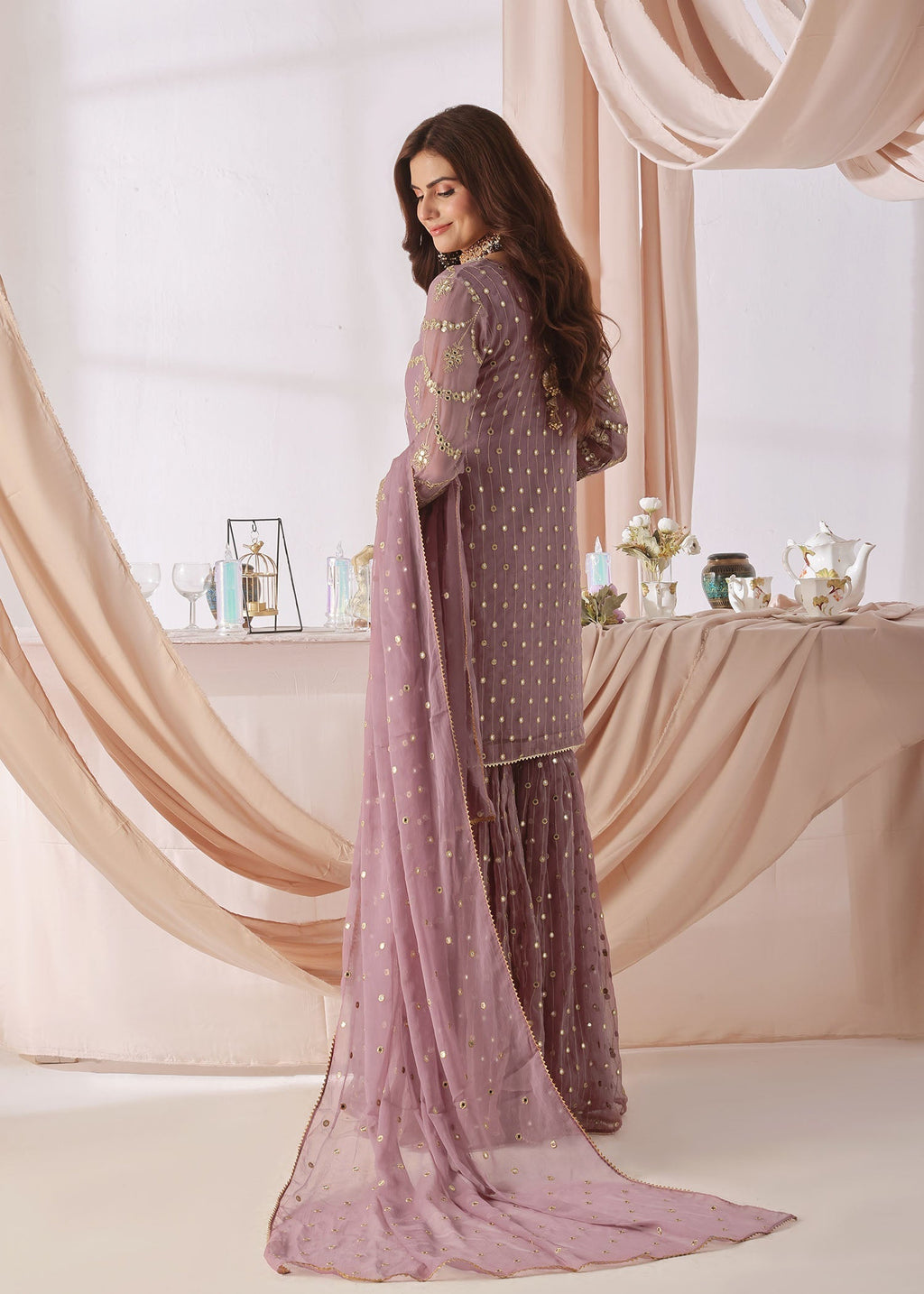Ayesha Closet GUL BAHAR MAUVE Women 3pcs