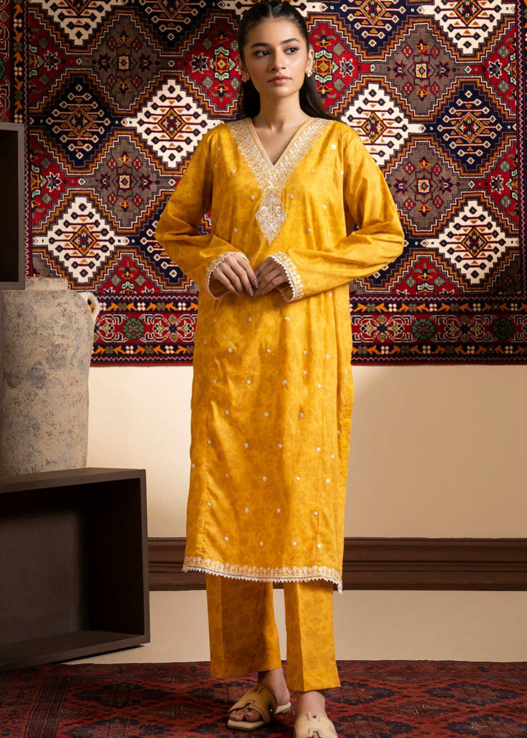 Zellbury WPS2521920 Mustard Women 2pcs