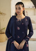 Designer Rack linen embraided blue Women 3pcs