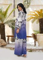Mataish Indigo Sketch Cord Set Women 2pcs