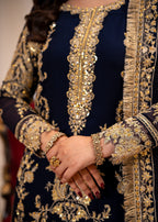 Alyssa Navy blue suit ALL402 Women 3pcs