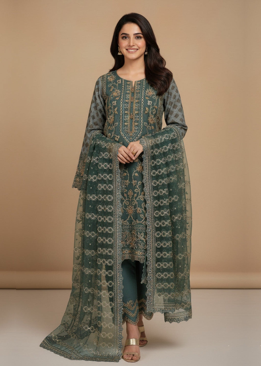 Diara Couture HANIA US 519 GREEN Women 3pcs