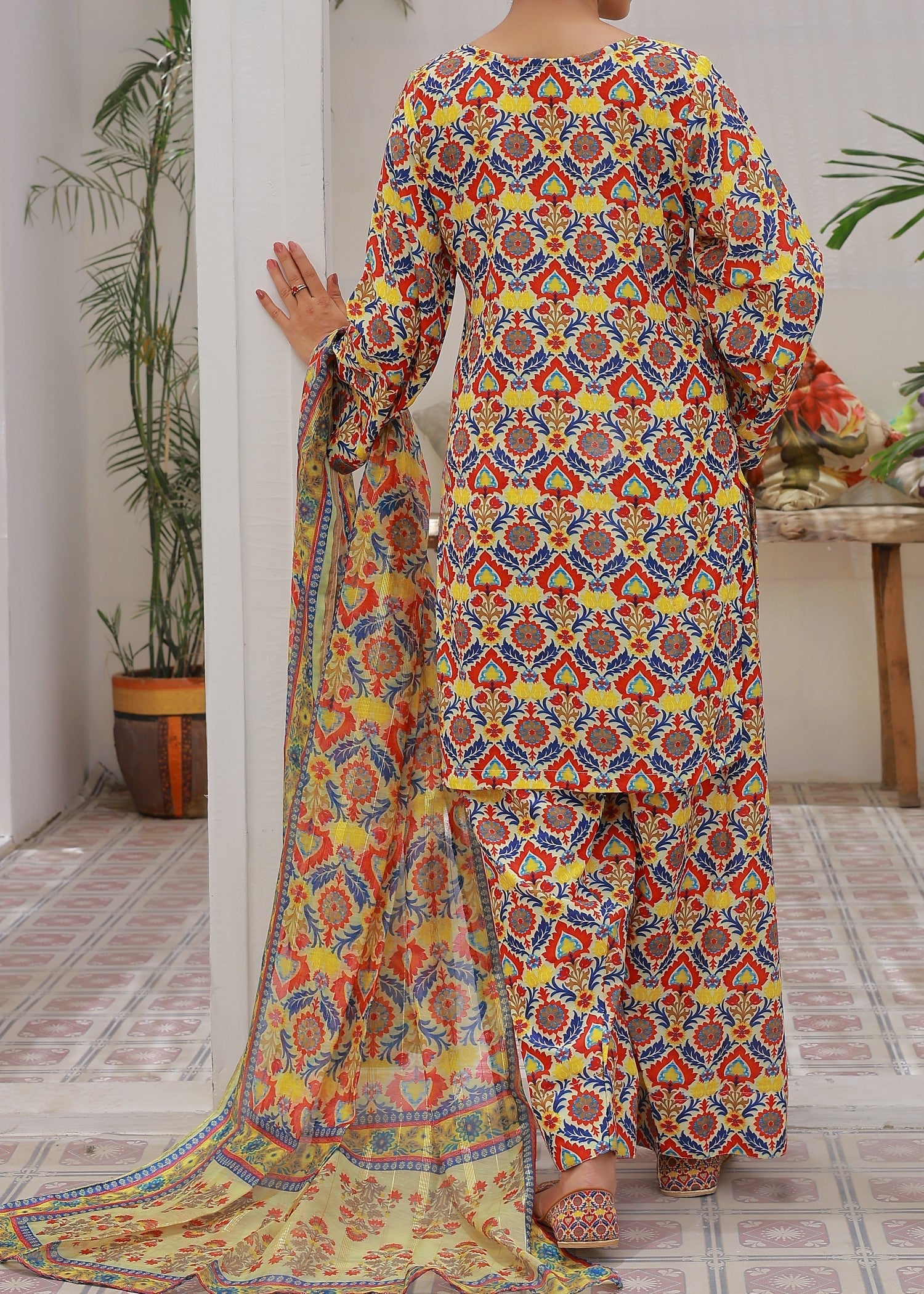 Zuruj Pret Basant Melody (Farshi Shalwar) Women 3pcs