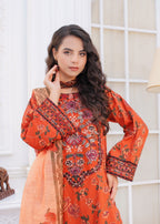 Safdar Embroidery Printed Pure Lawn Embroidered 19 Women 3pcs