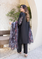 Araish SIYAH GUL STITCHED SUIT Women 3pcs