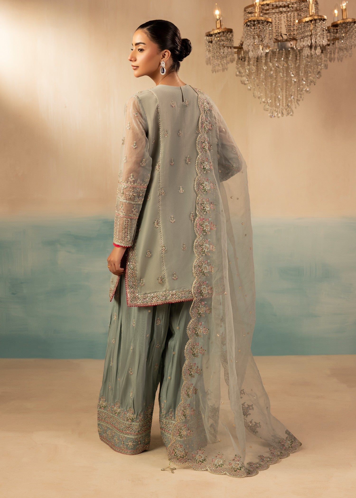 Diara Couture INSHA FS 02 PASTEL GREY Women 3pcs