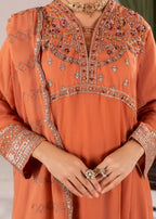 Pehnawa Fashion Flare Maxi chiffon Women 3pcs