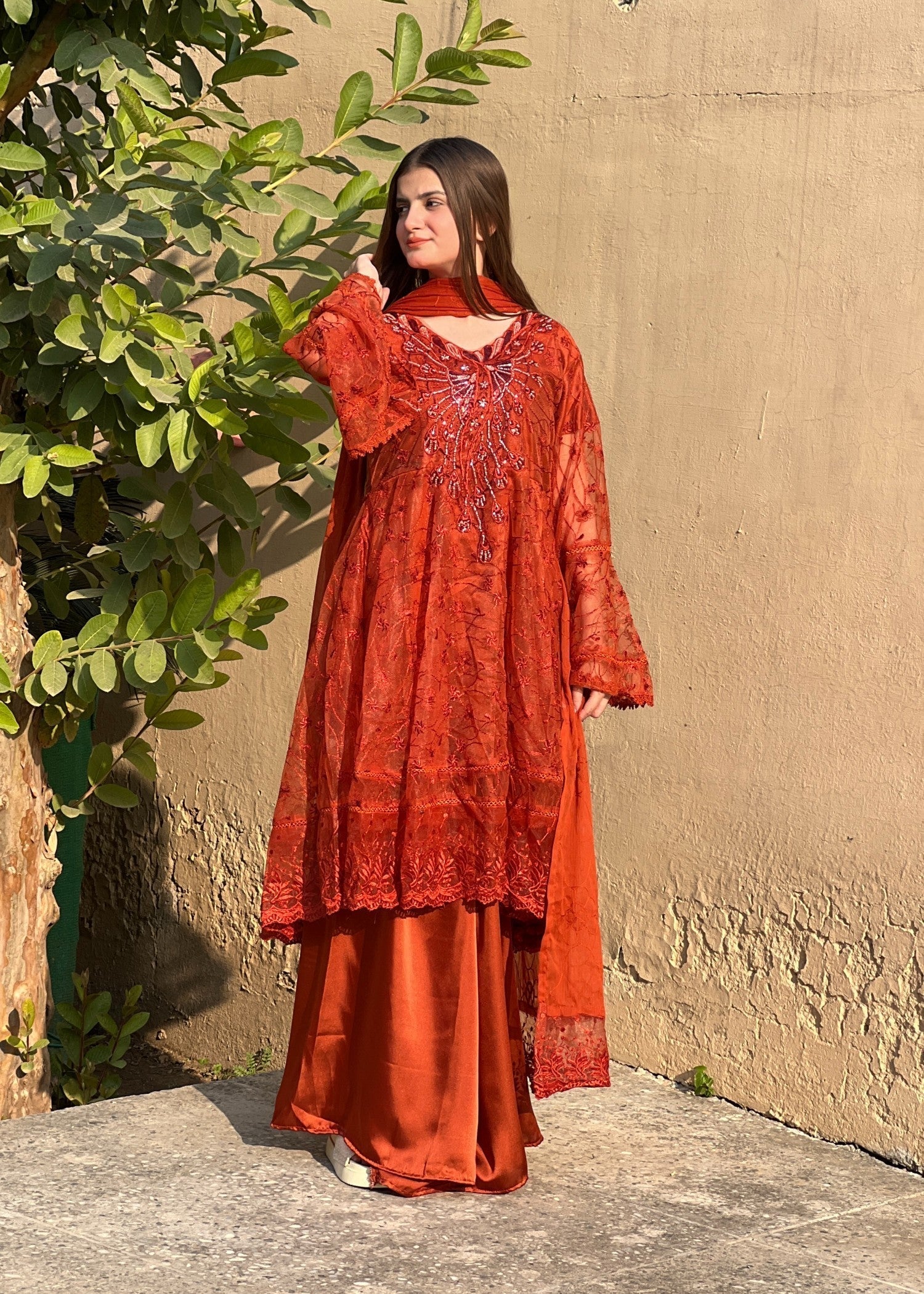 Four Season Boutique DILNOOR FROK RUST Women 3pcs