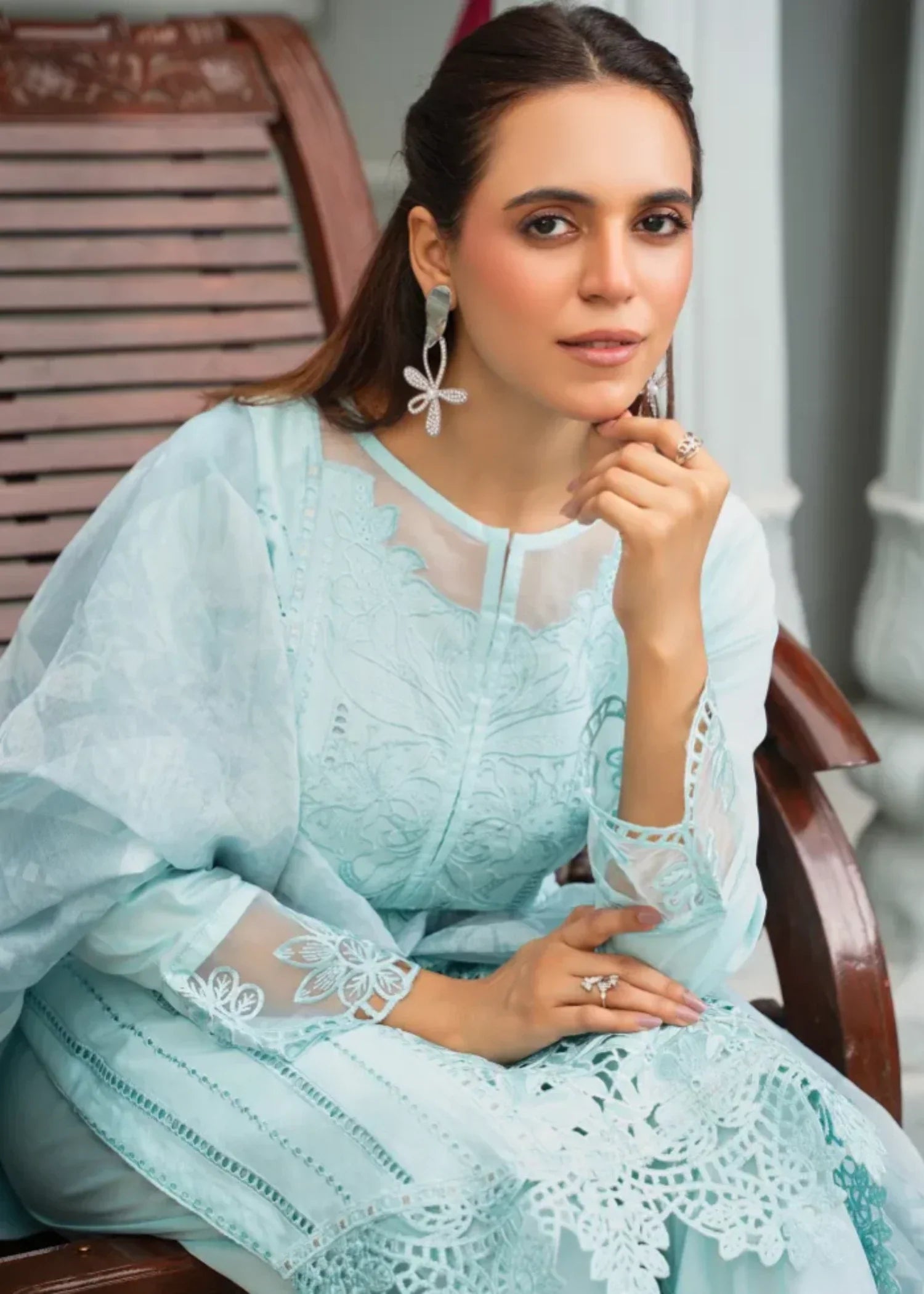 Designer Rack luxury sky blue Women 3pcs