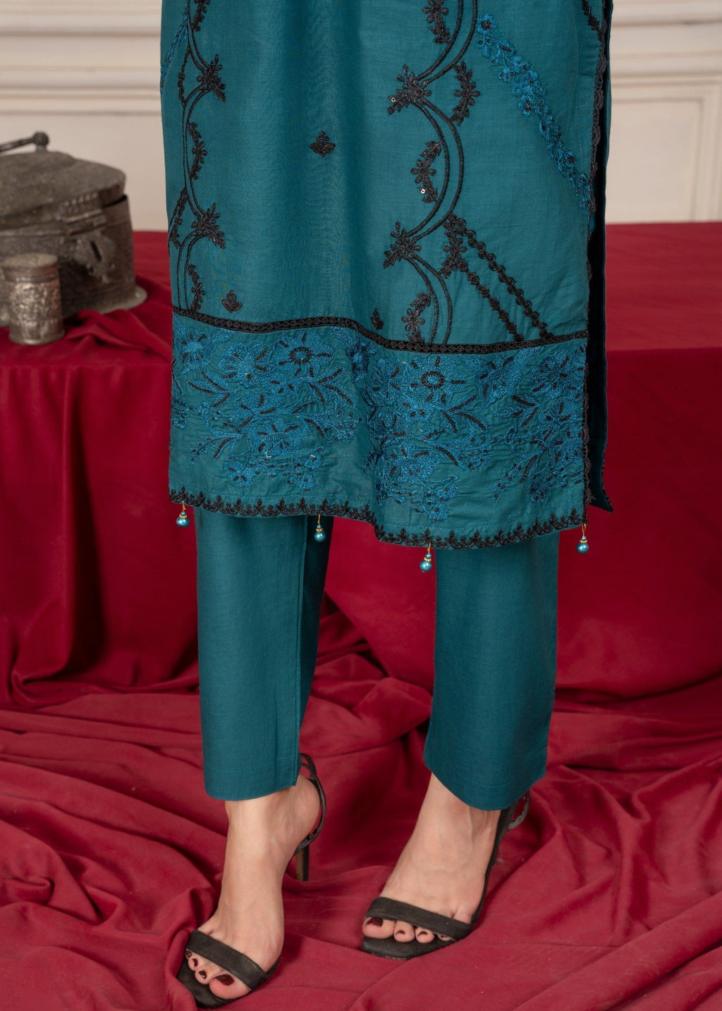 Four Season Boutique ZIRWAH COTTON TEAL Women 3pcs
