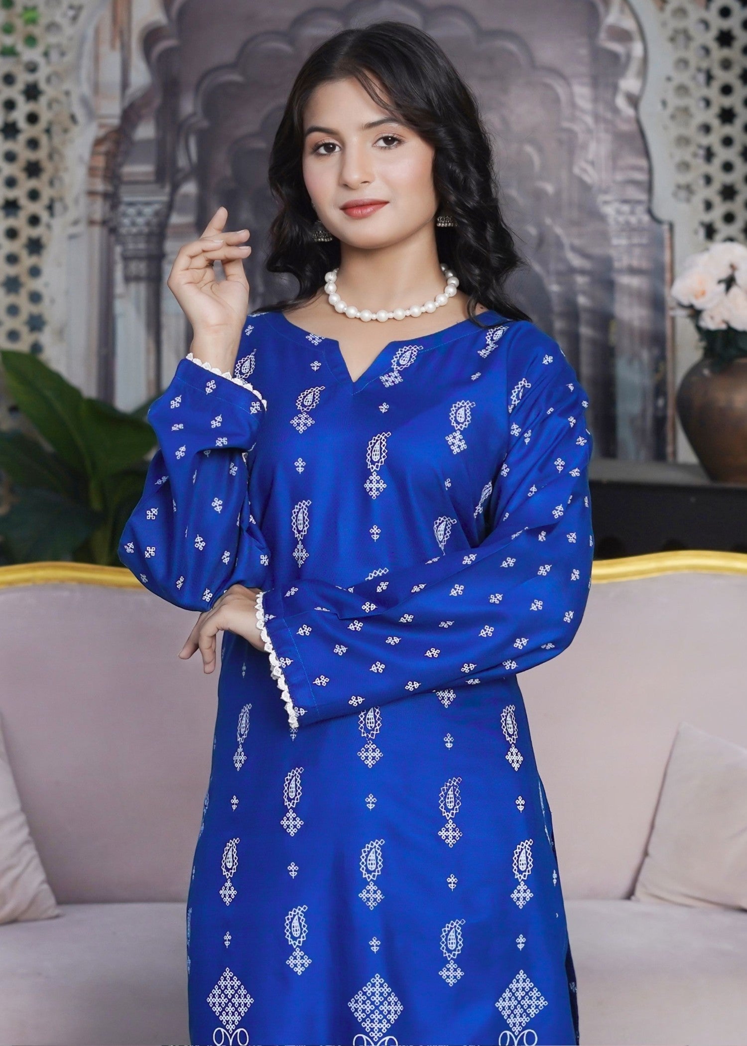 Hamna Kalim GULNAR BLUE Women 2pcs