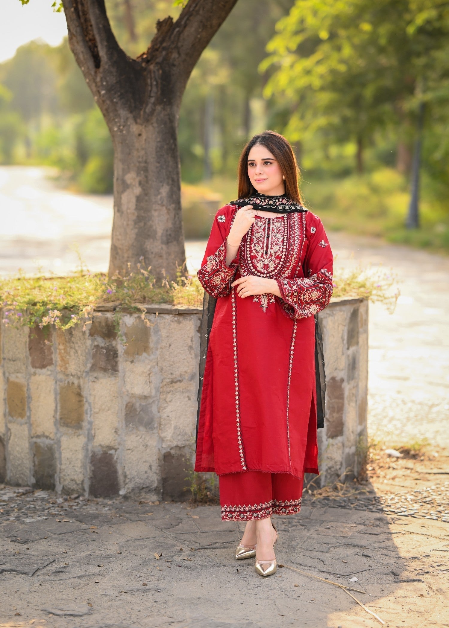 Libas Thread Red Enigma Women 3pcs