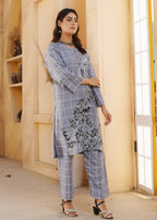 Hamna Kalim royal gray Women 2pcs