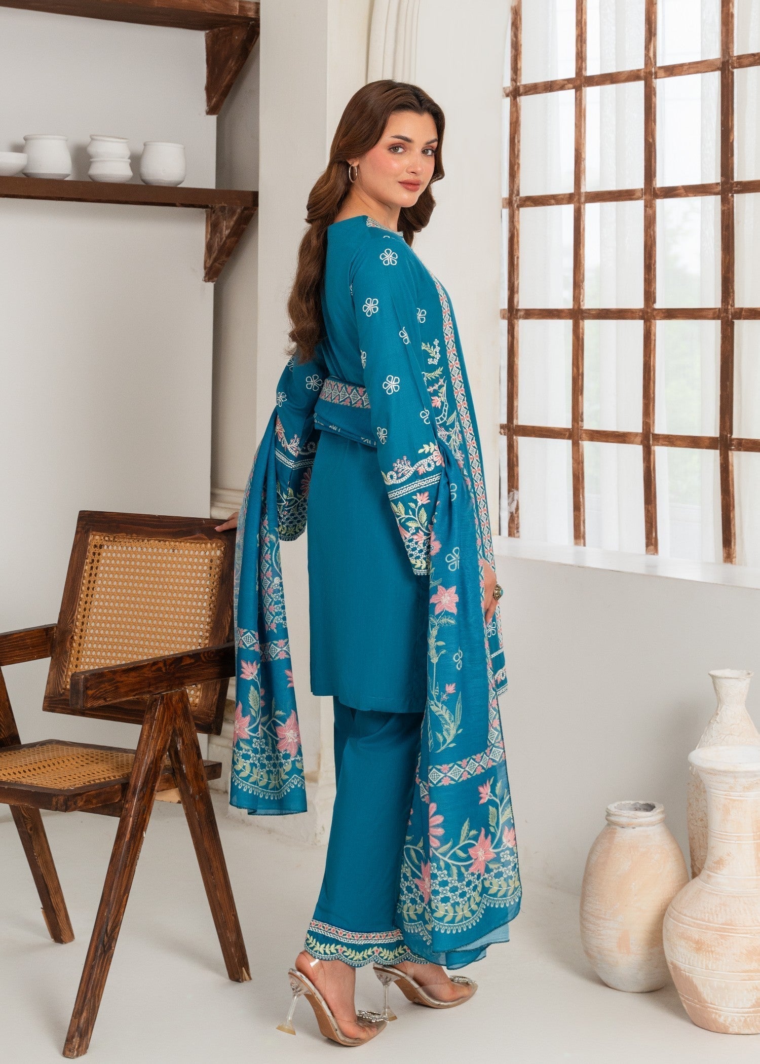 Sahibas By Mirza Gulnazeen Blue Women 3pcs