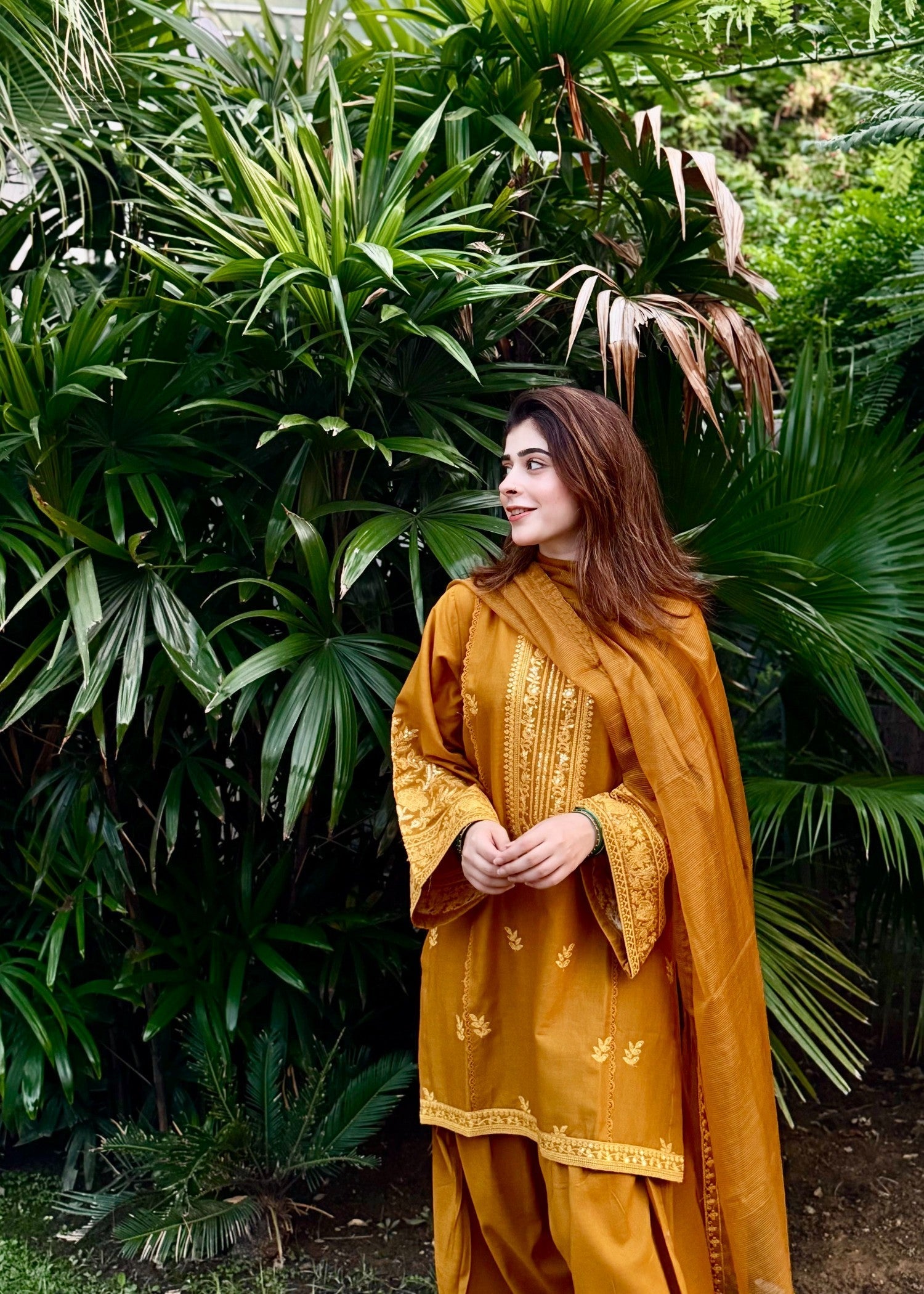 Imtiazbyalrubab Mustard charm Women 3pcs