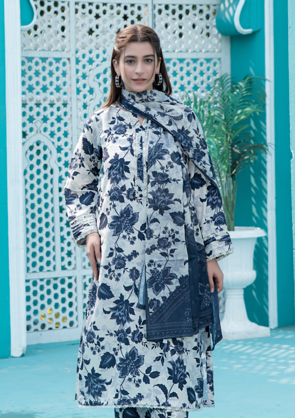 Yolo Pret Printed Arabic Silk Lawn FATAH F25 0013 Women 3pcs