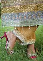 Suits By Sadia Aquamarine chiffon Women 3pcs