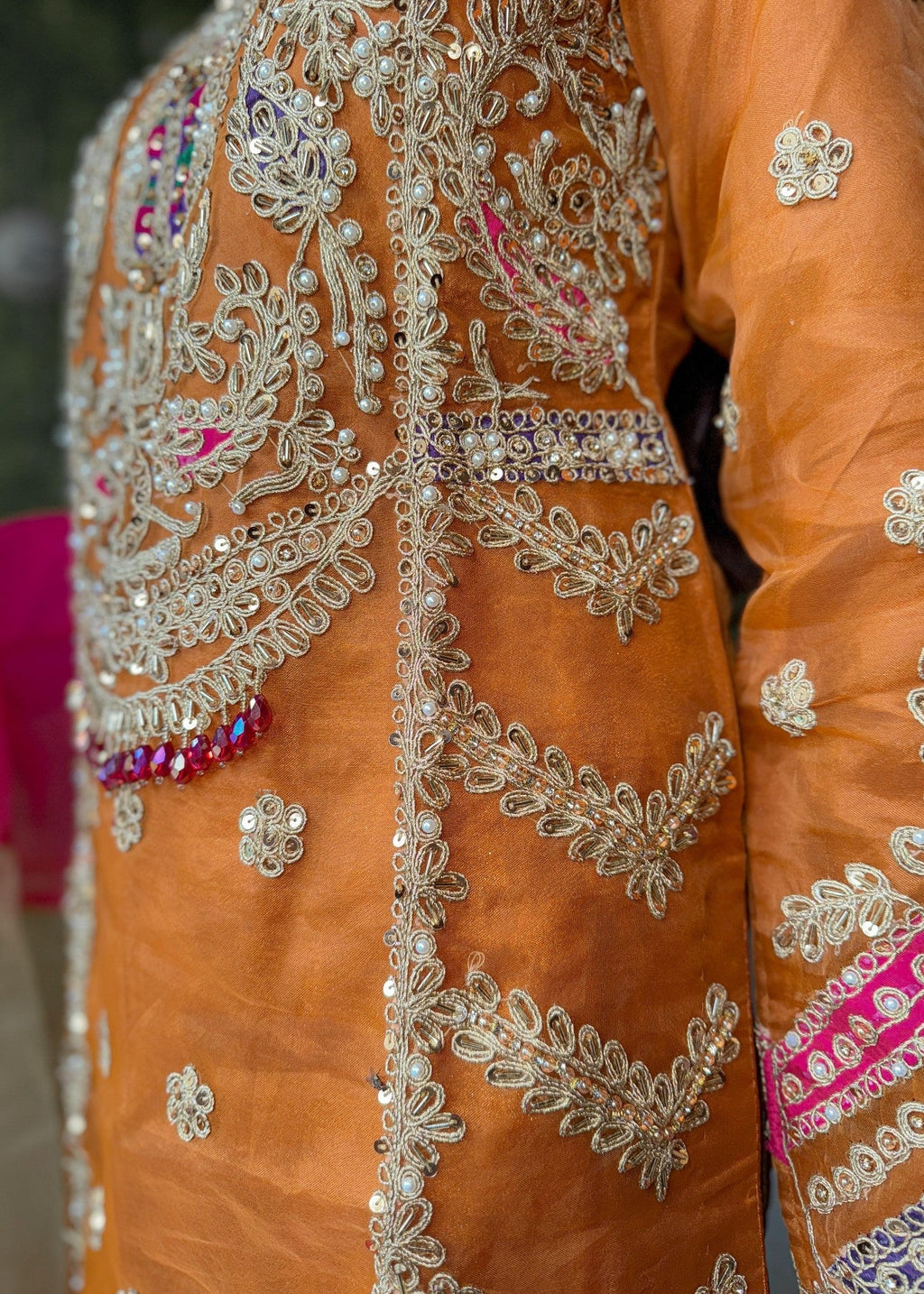 Inaaya Fashion ZOHRA JABEEN RUST Women 3pcs