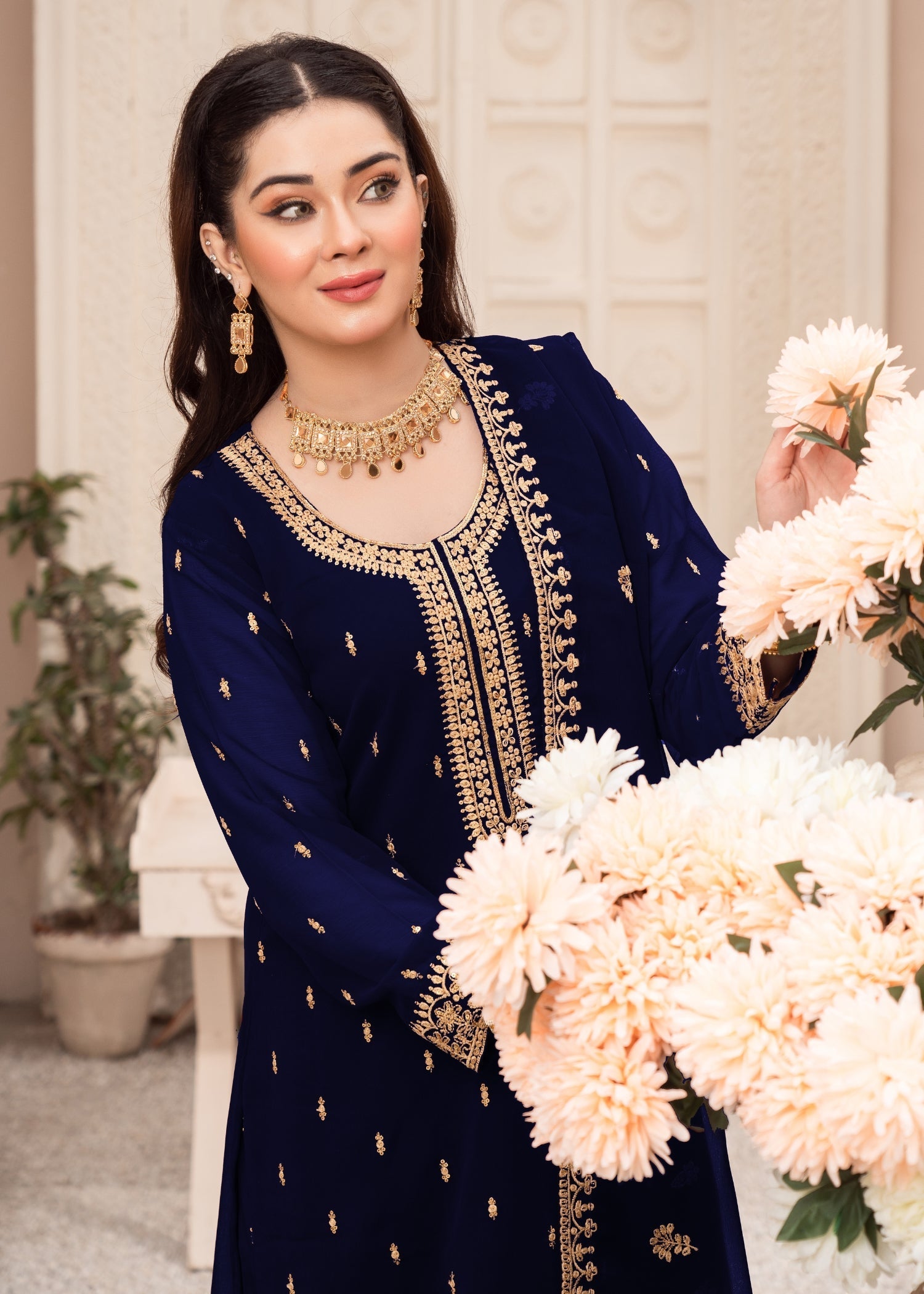 Abaan Zohan Ada Navy Blue Women 3pcs