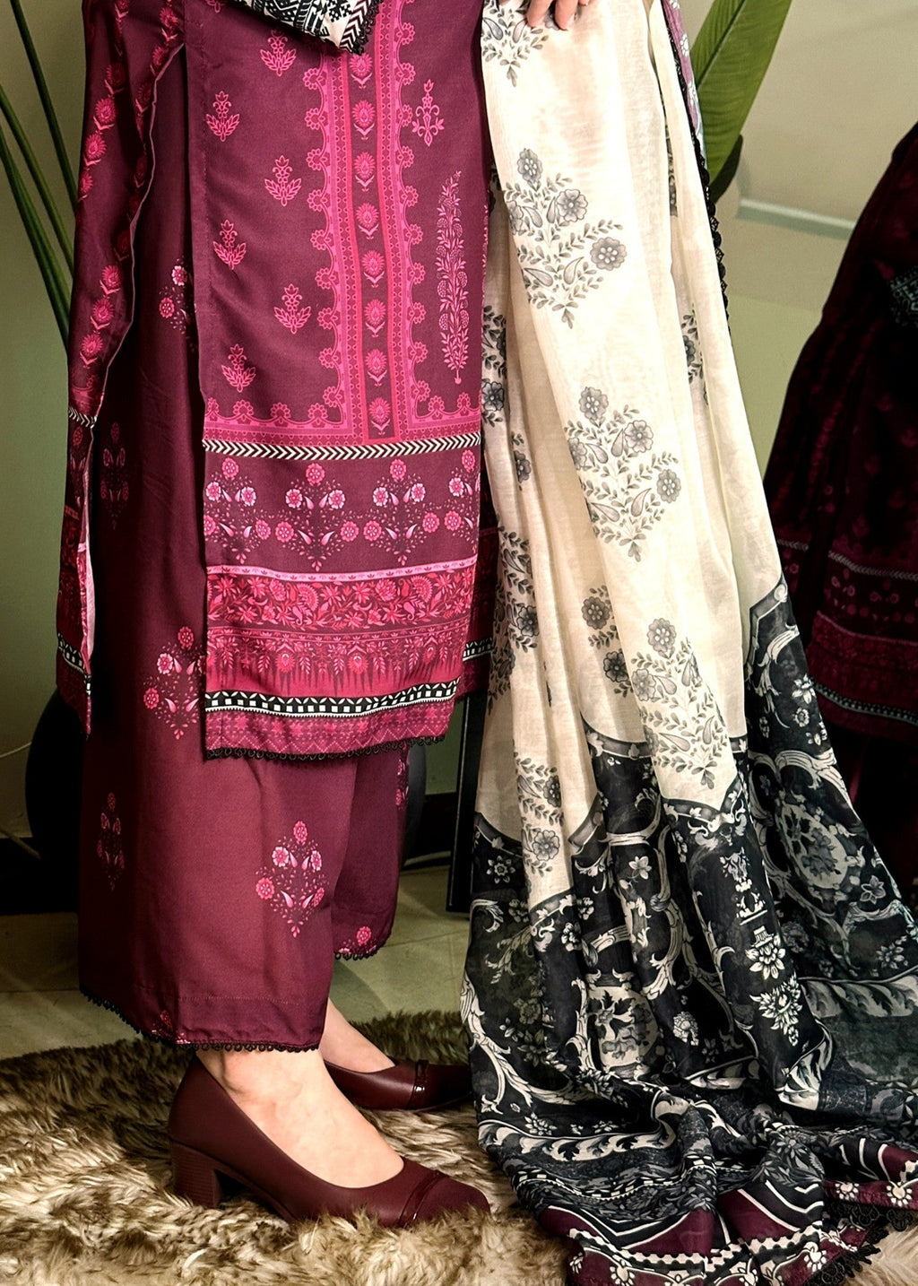 Bareen SLP07 PLUM Women 3pcs