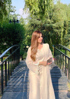 Rivaaj Fashion Front Open Style Off White RJF011 Women 3pcs