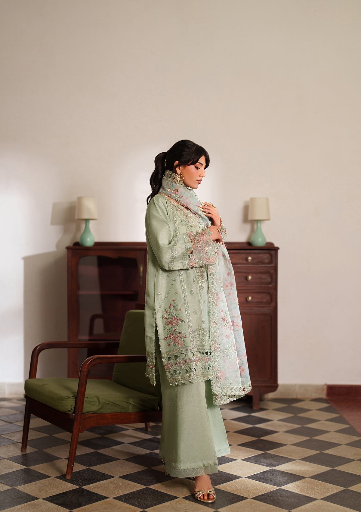 Bin Tayyab BT6558 MNT Women 3pcs