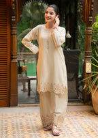 Tng (The Next Generation) Shaffaf (Cream White) Women 2pcs