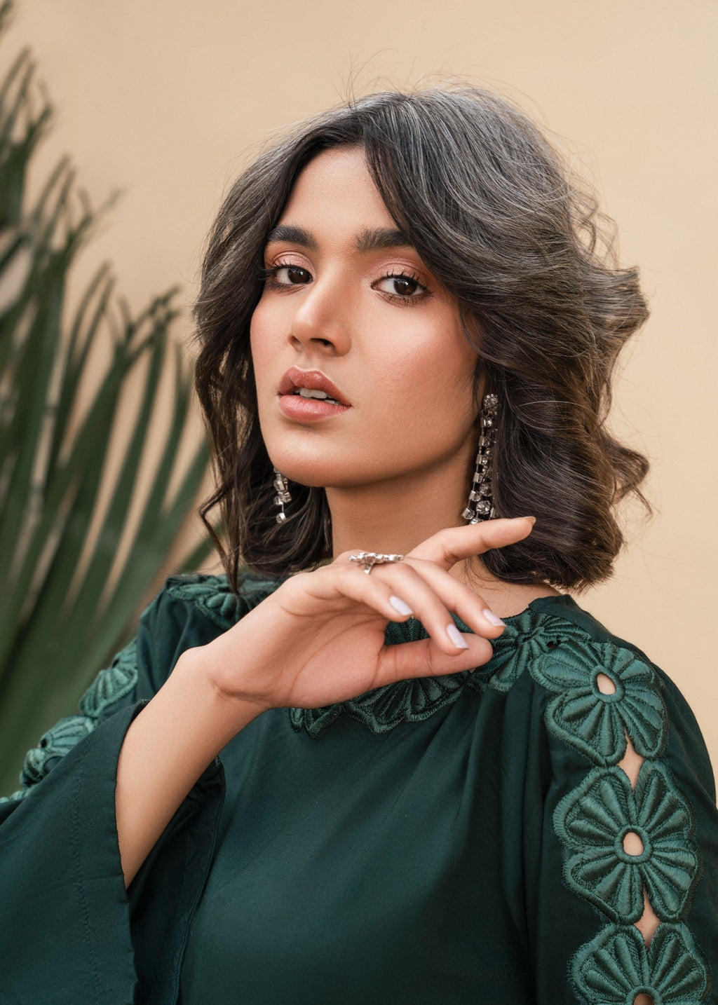 Sahibas By Mirza Forest Green Women 2pcs