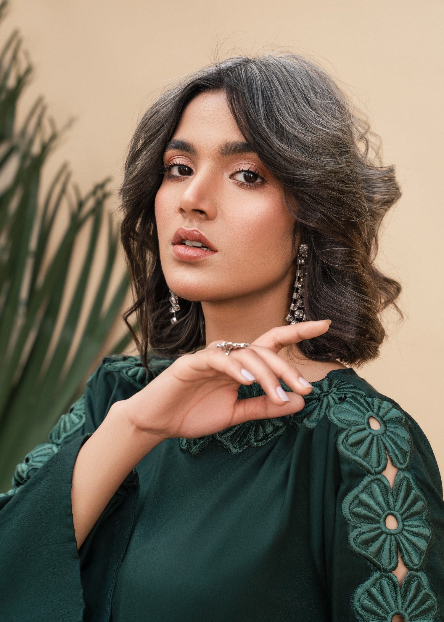 Sahibas By Mirza Forest Green Women 2pcs