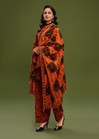 Ayeza Collection Orange Kurta Set D#8 Women 3pcs