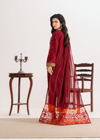 Four Season Boutique MHENAZ MAROON Women 3pcs