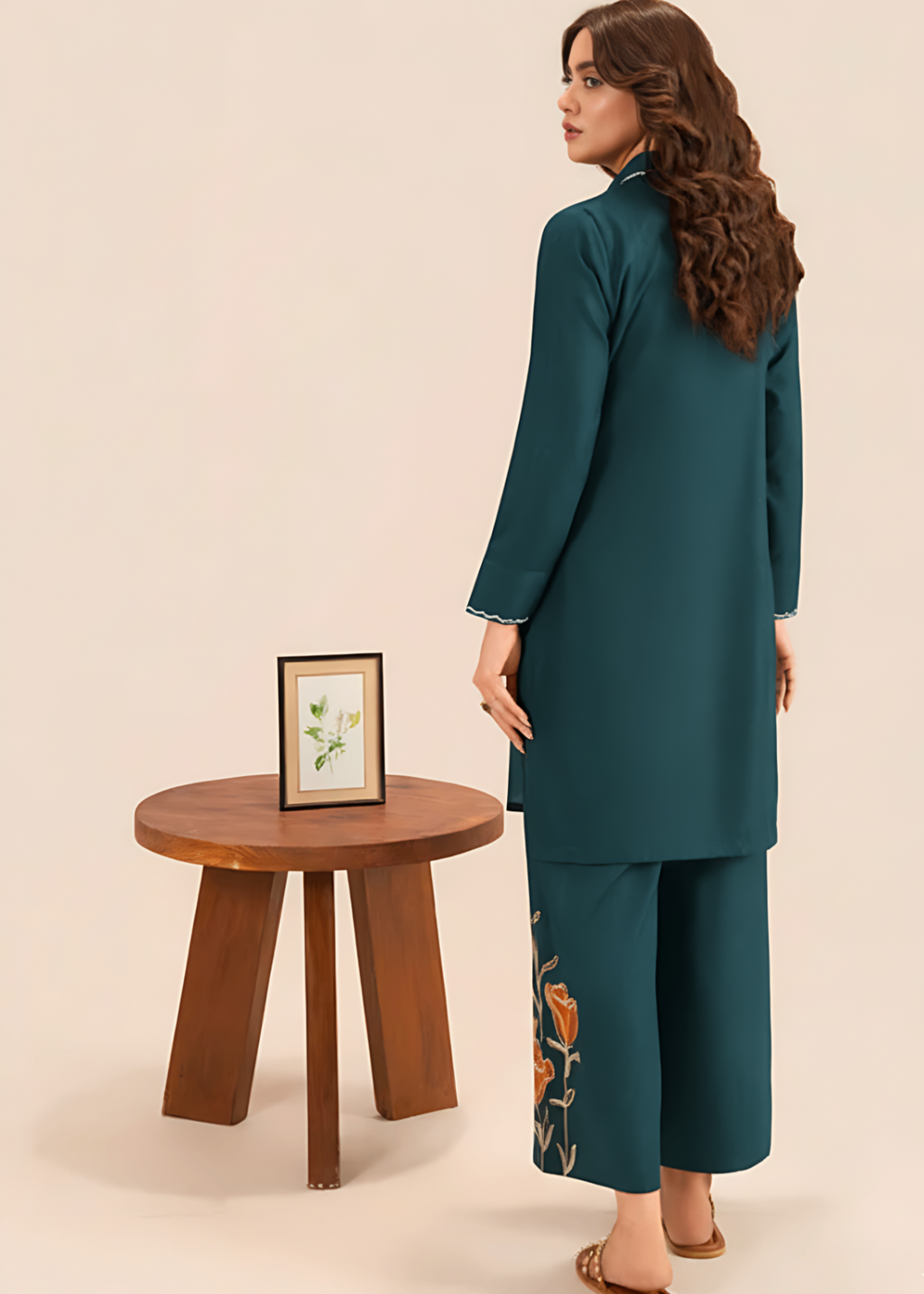 Sahibas By Mirza Faqat Cyan Women 2pcs