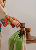 Virrora.Pk Multi Beige Emb Women 3pcs