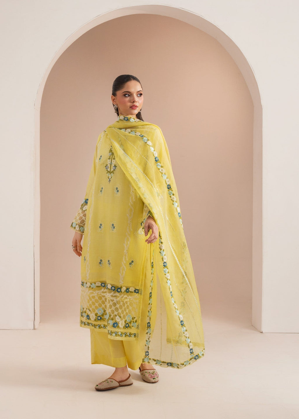 Rajdulari Laleh Lemon Yellow Women 3pcs