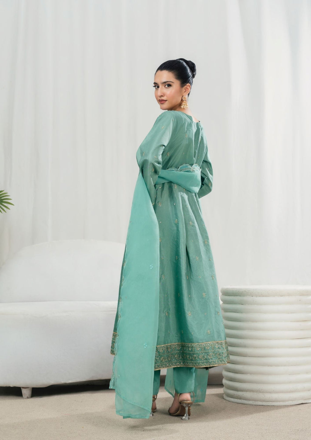 Alfatah Pret Embroidered Raw Silk ZAUQ S25 0201 Women 3pcs