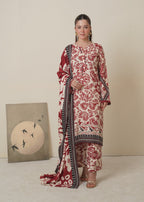 Aroshlay Linen Dress 1 | Unstitched Women 3pcs