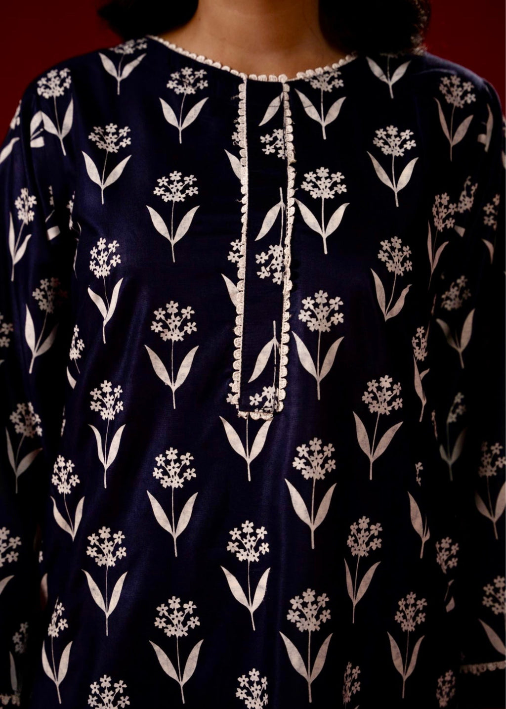 Zeenat & Zoha Navy Glow Women 2pcs