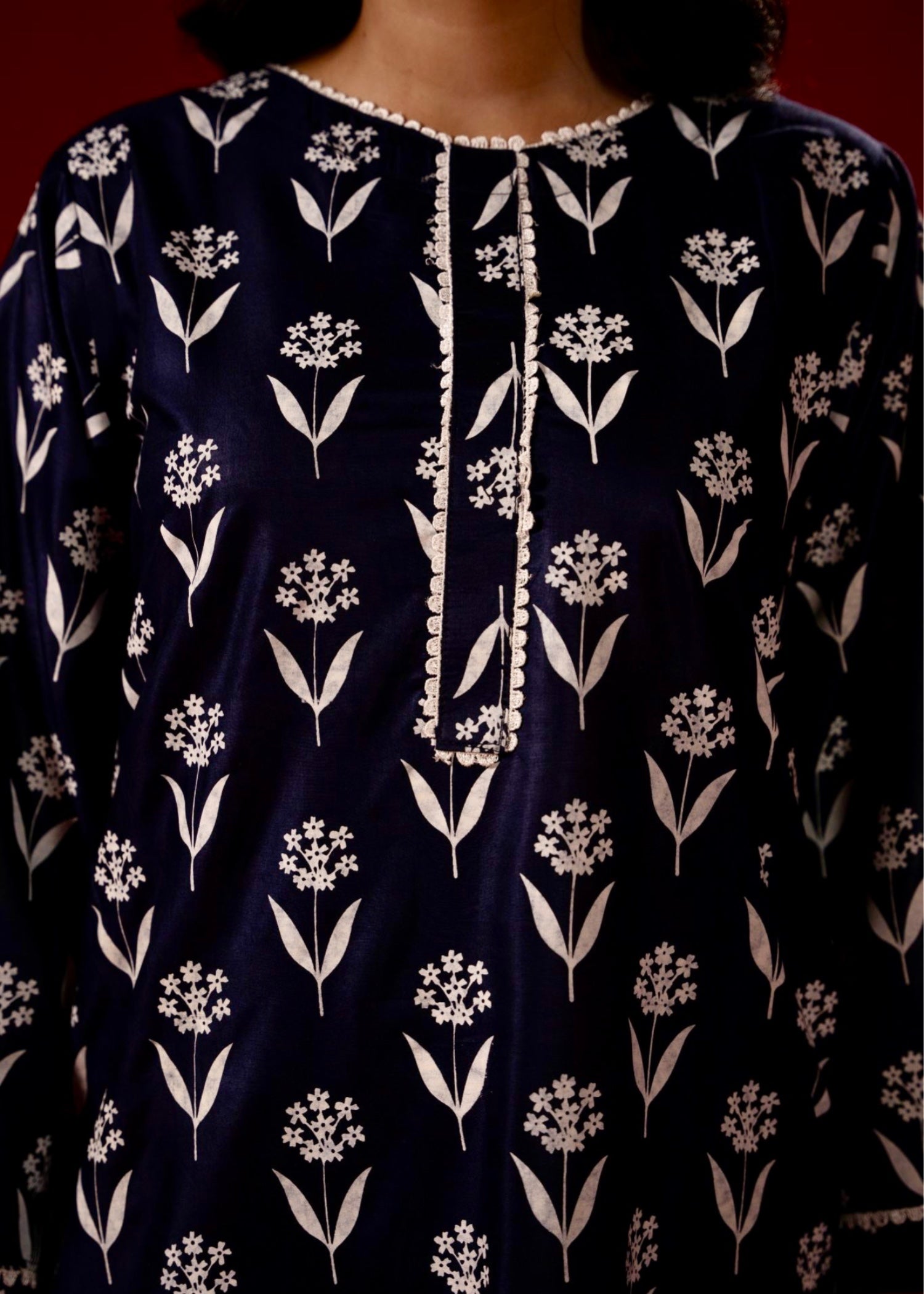 Zeenat & Zoha Navy Glow Women 2pcs