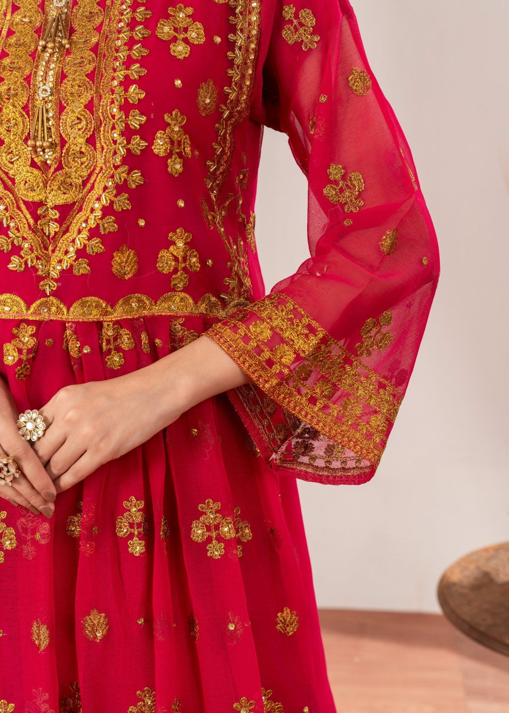 Four Season Boutique DOTTED GARRARA HOTPINK Women 3pcs