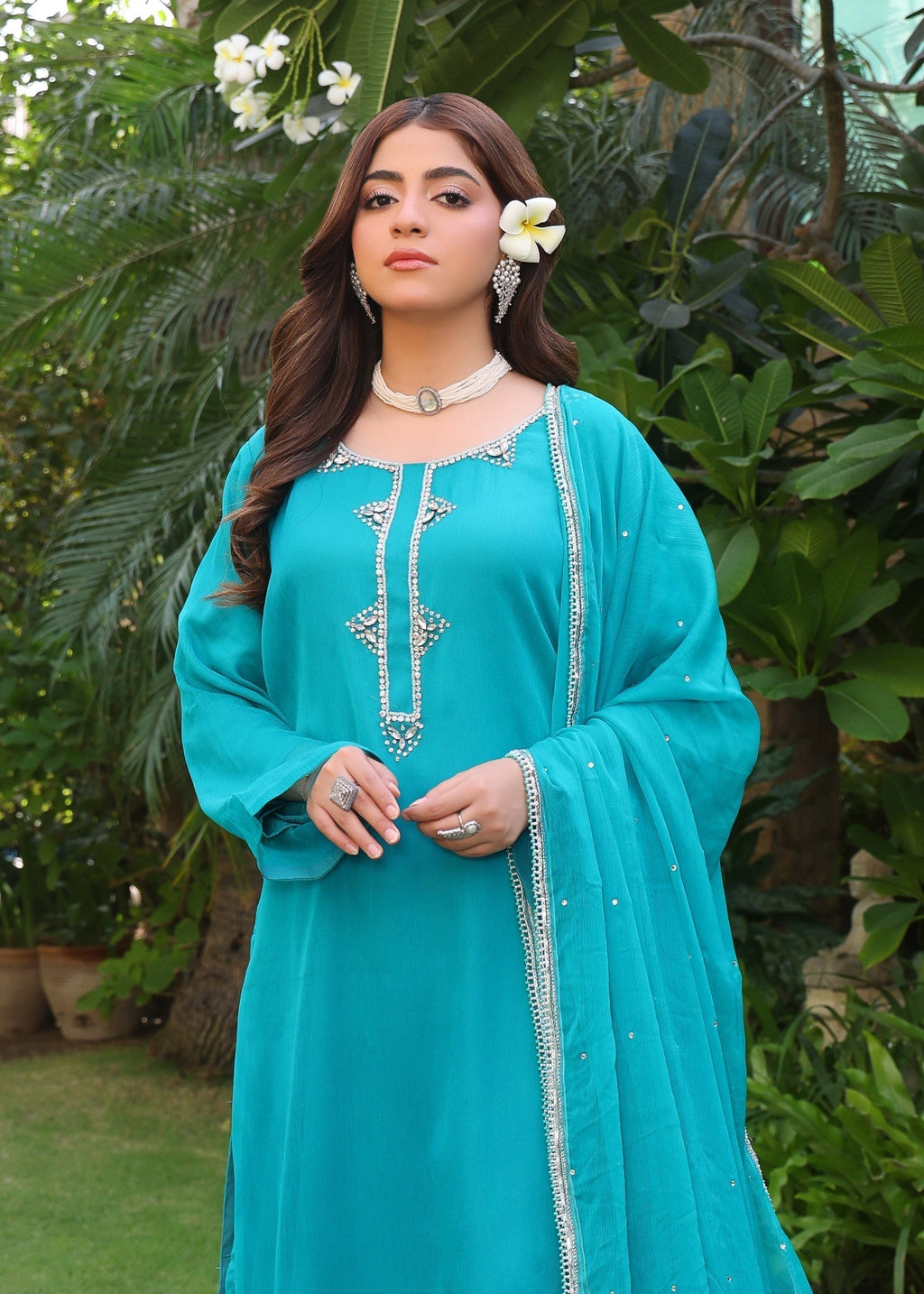 Polawn PD FORMAL 25 443 | SAADGI FORMAL PRET CHIFFON COLLECTION Women 3pcs