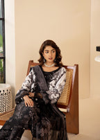 Khubsurat 4253 KH ST BLACK Printed Women 3pcs