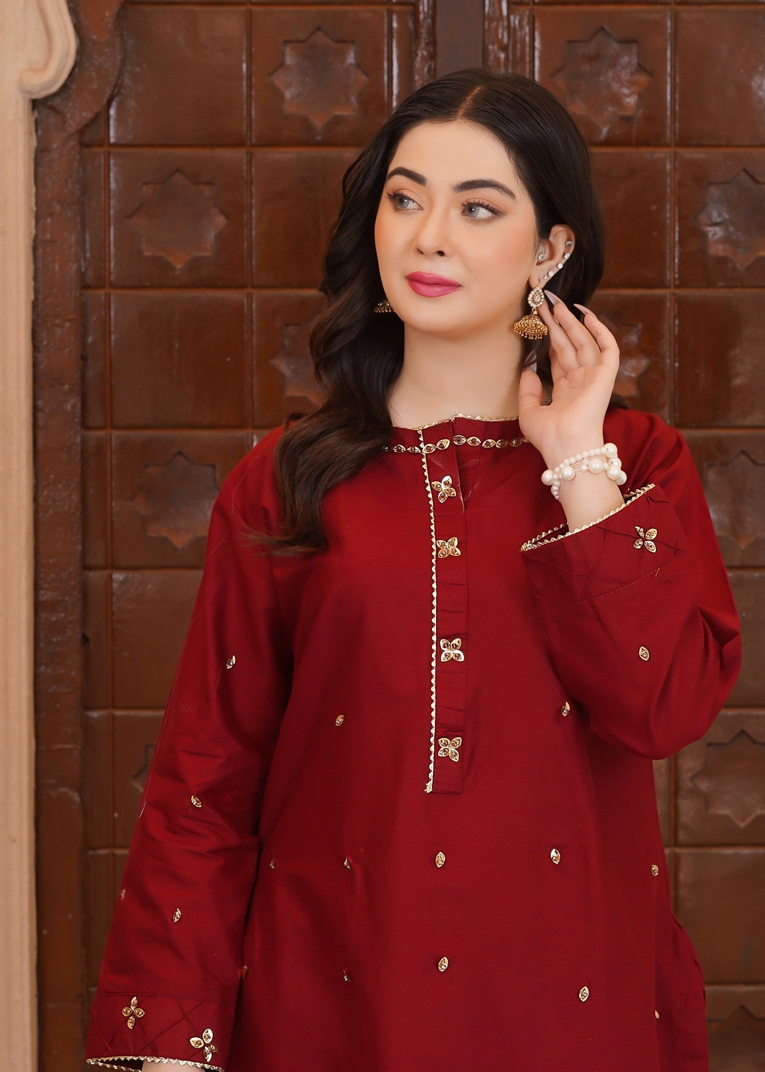 Waniya Awais WAF D12 (Farshi Shalwar) Women 3pcs