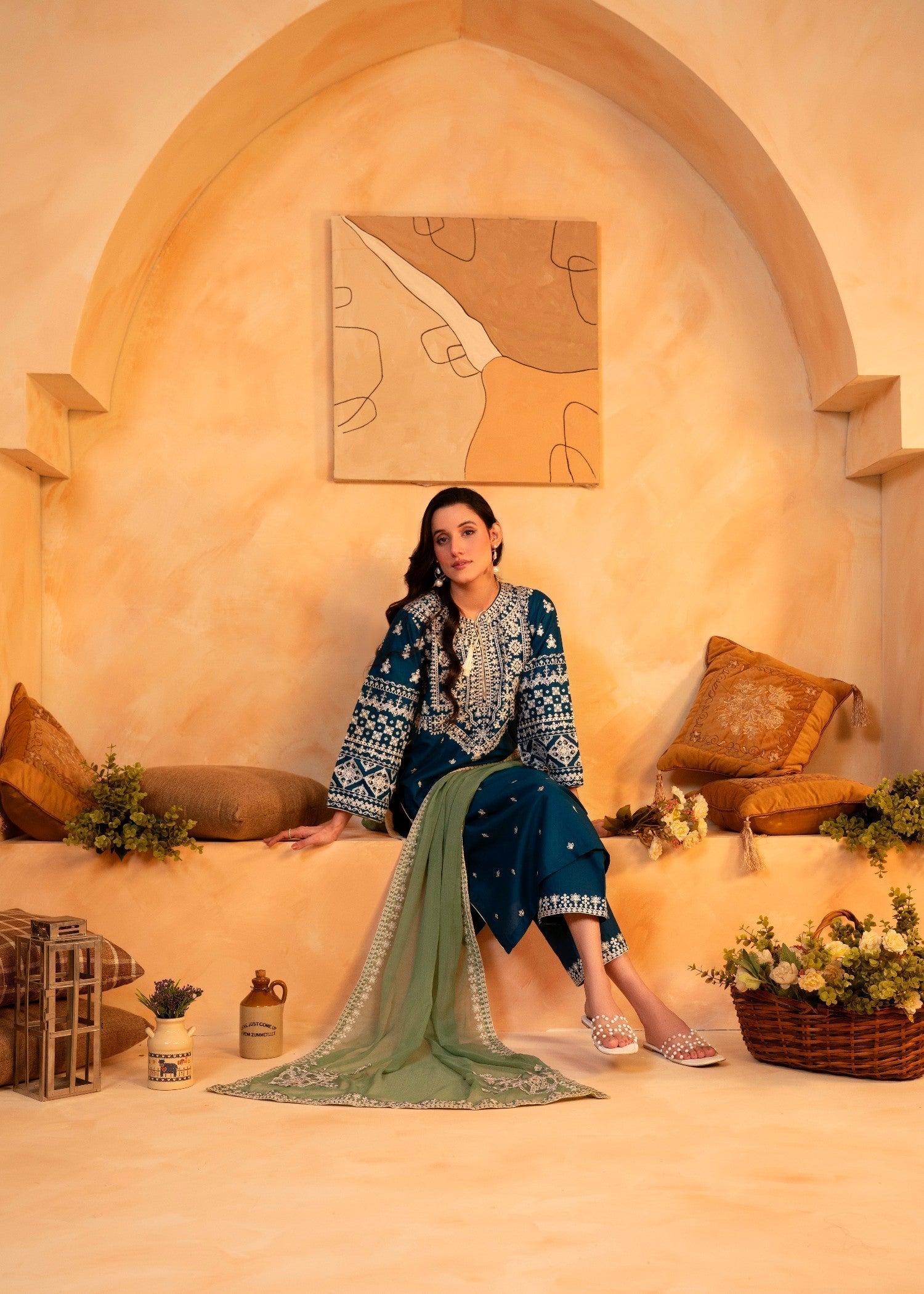 Shehroz Fashion Zink Arfa Embroidery Women 3pcs