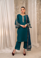 Shehroz Fashion Peacock EMBROIDERY Women 3pcs
