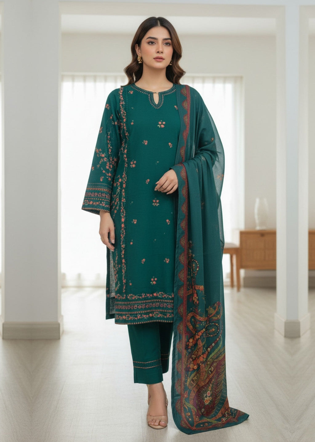 Zuri SABIHA KH 07 GREEN Women 3pcs